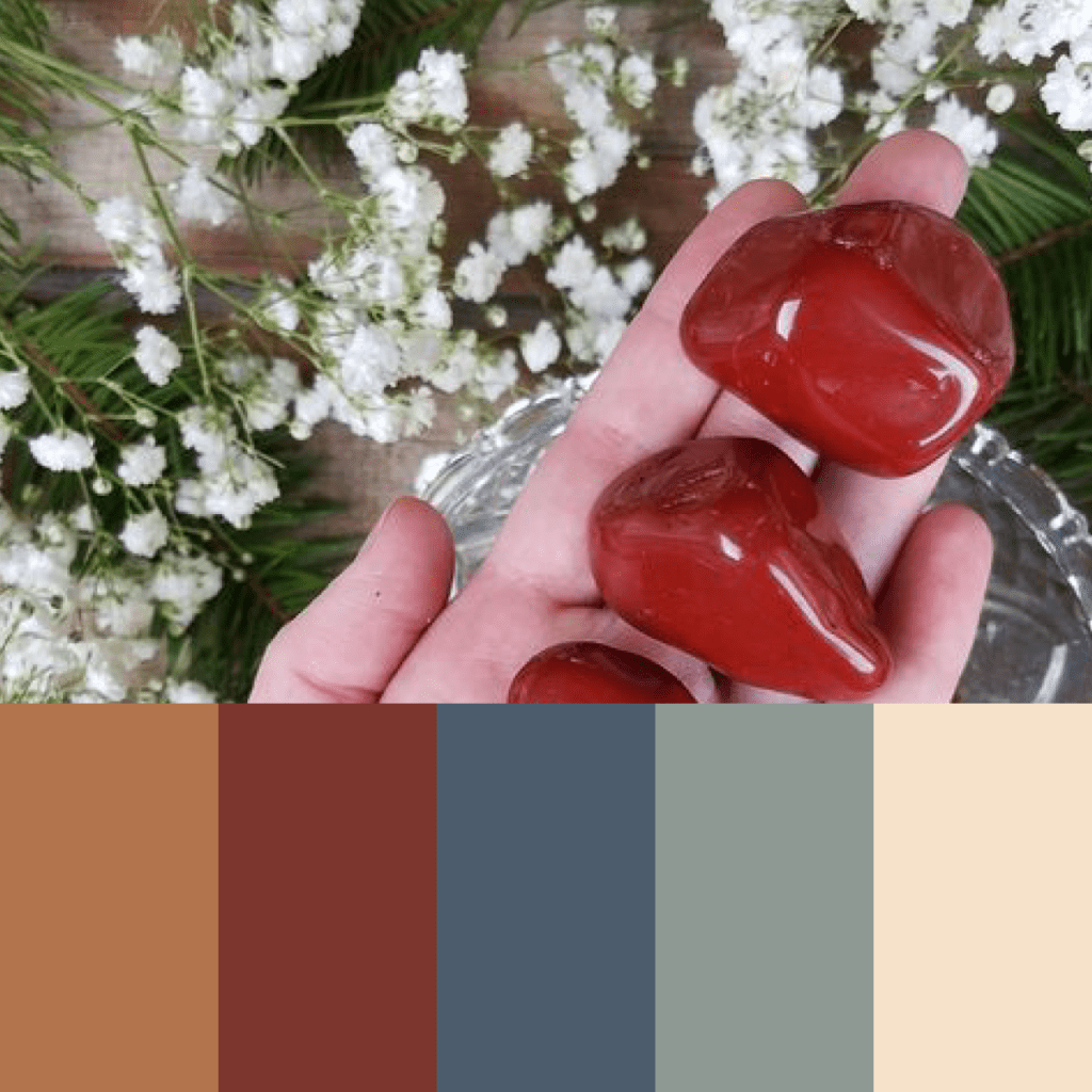 Diaspro rosso palette colore